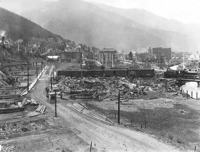 Haunted Places In Idaho - Wallace after 1910 Fire