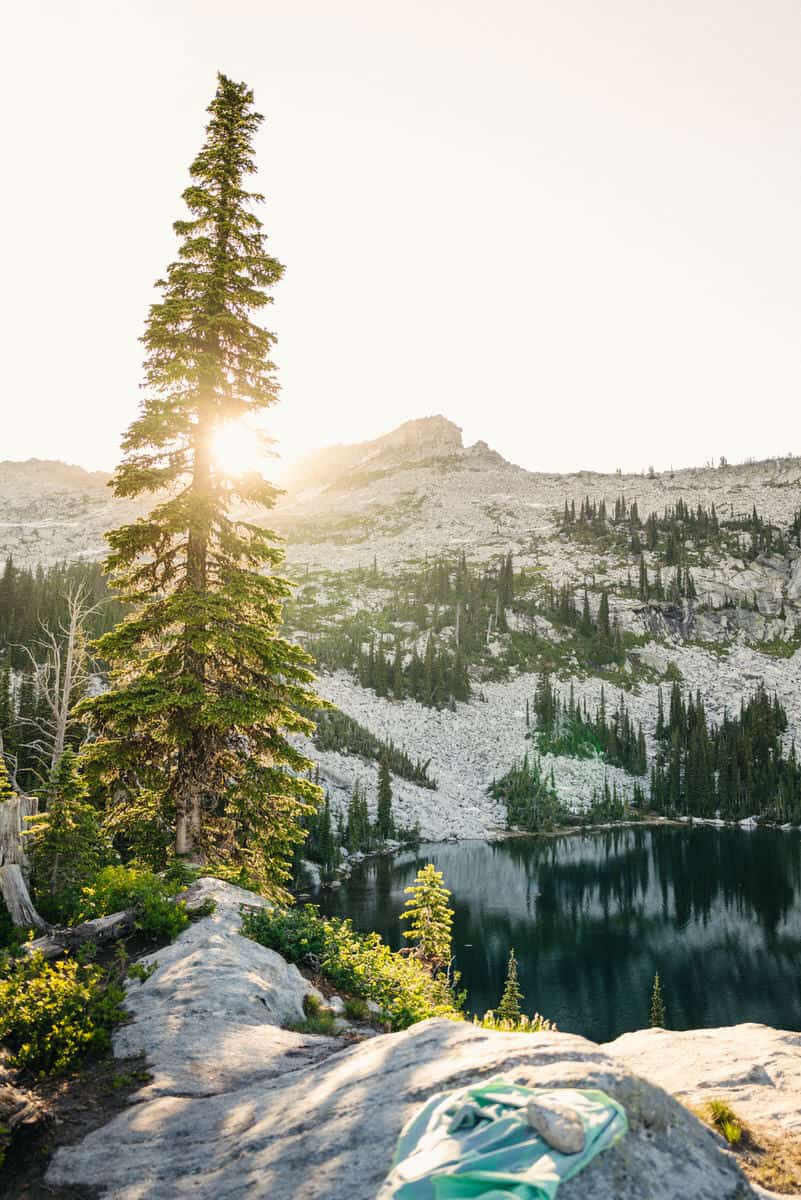 June Outdoor Holidays - Sunset at Beehive Lakes in Idaho