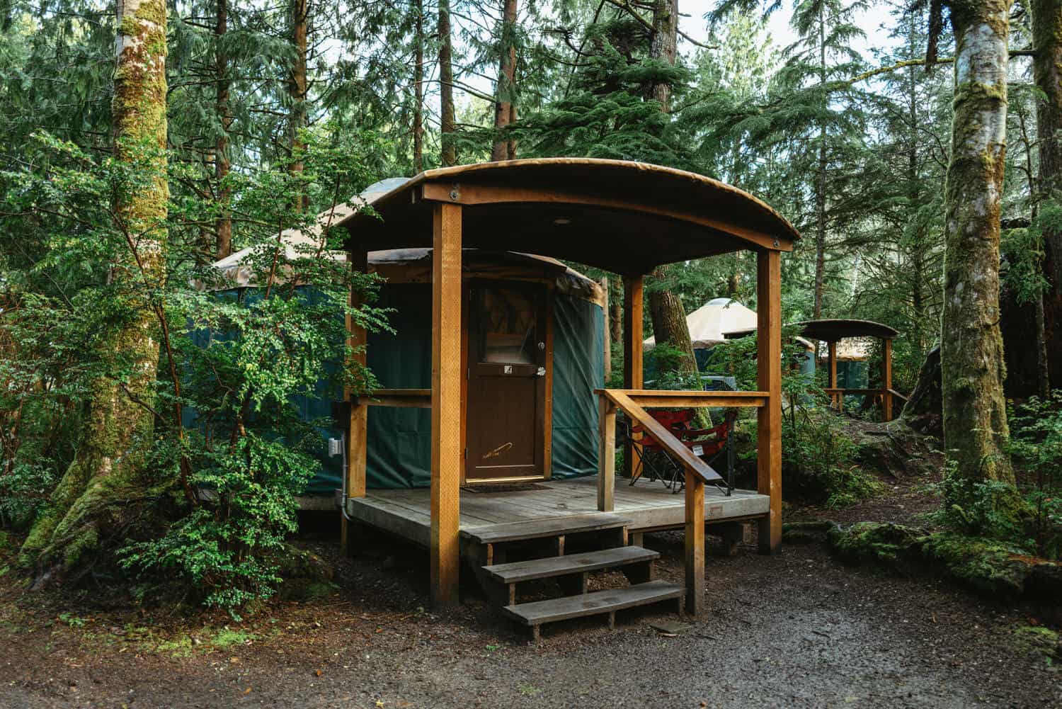 March Outdoor Holidays - Exterior of Yurt at Cape Lookout State Park