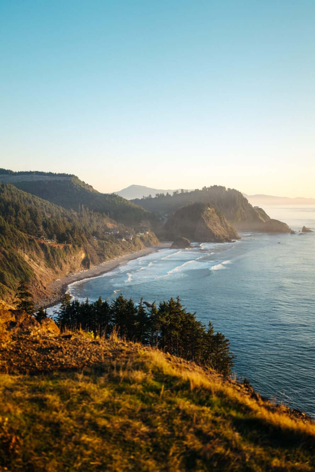 Cape Meares State Scenic Viewpoint at Sunset
