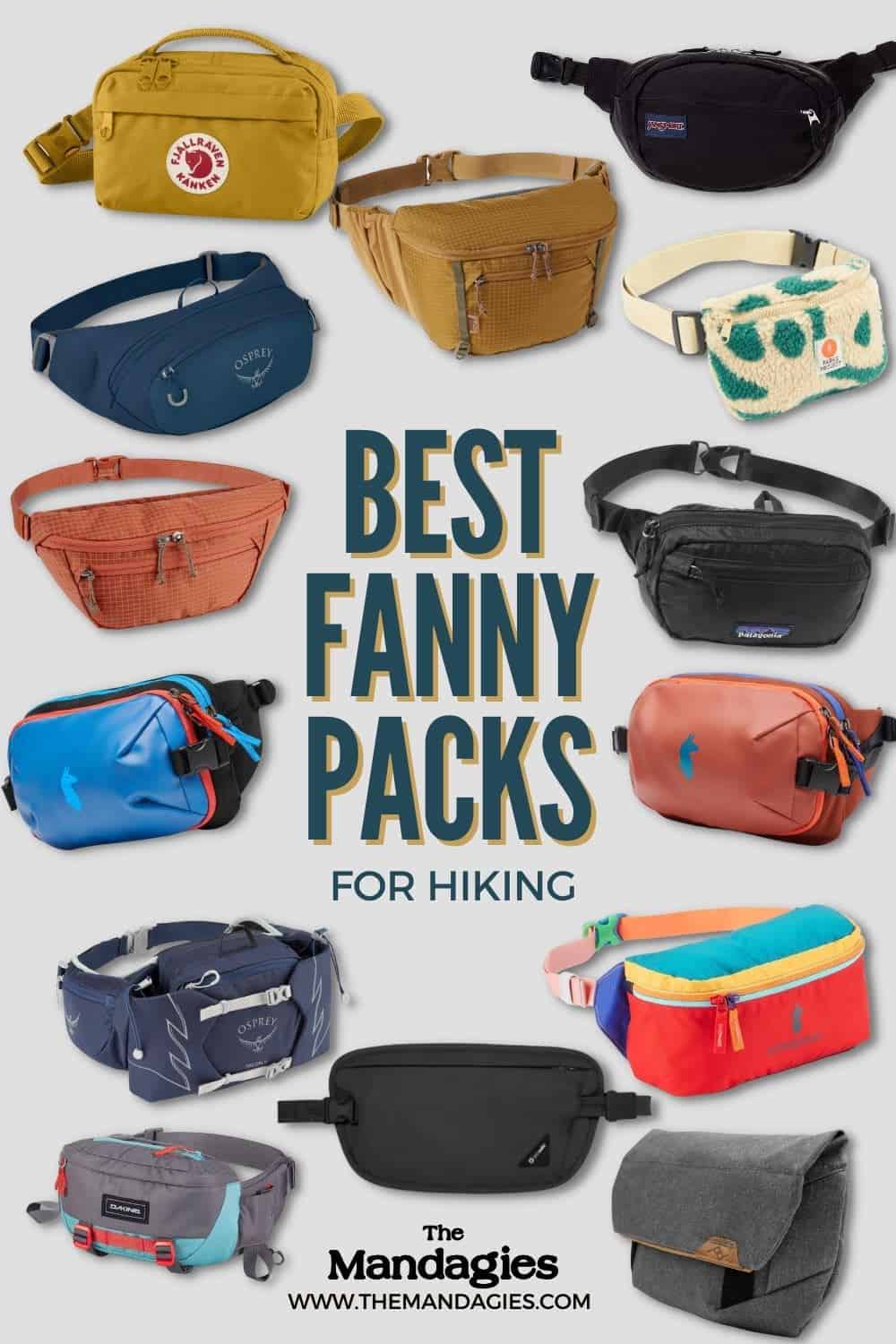 Best Fanny Packs For Hiking and Outdoor Adventure - Pinterest Pin