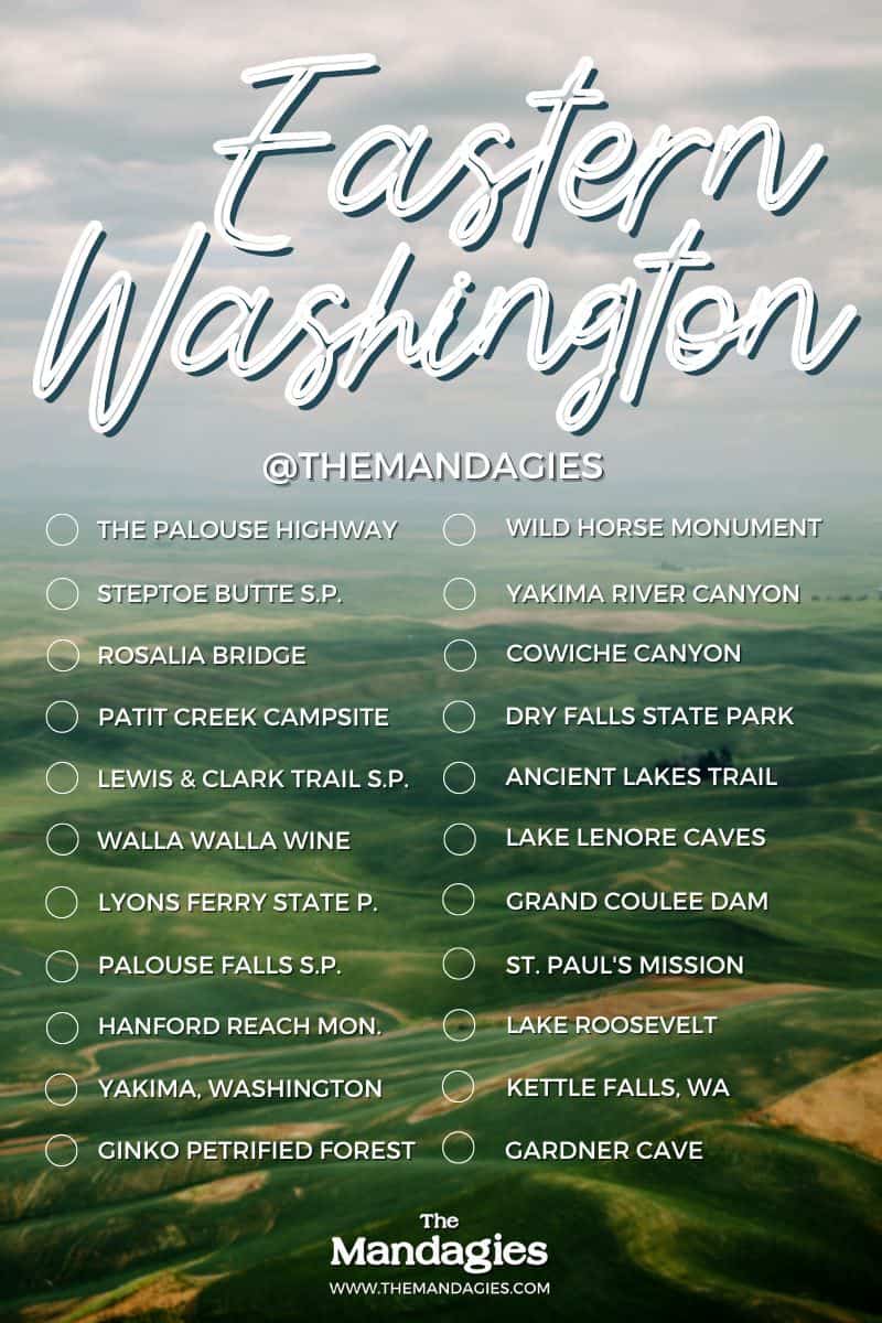 Eastern Washington Destination Bucket List