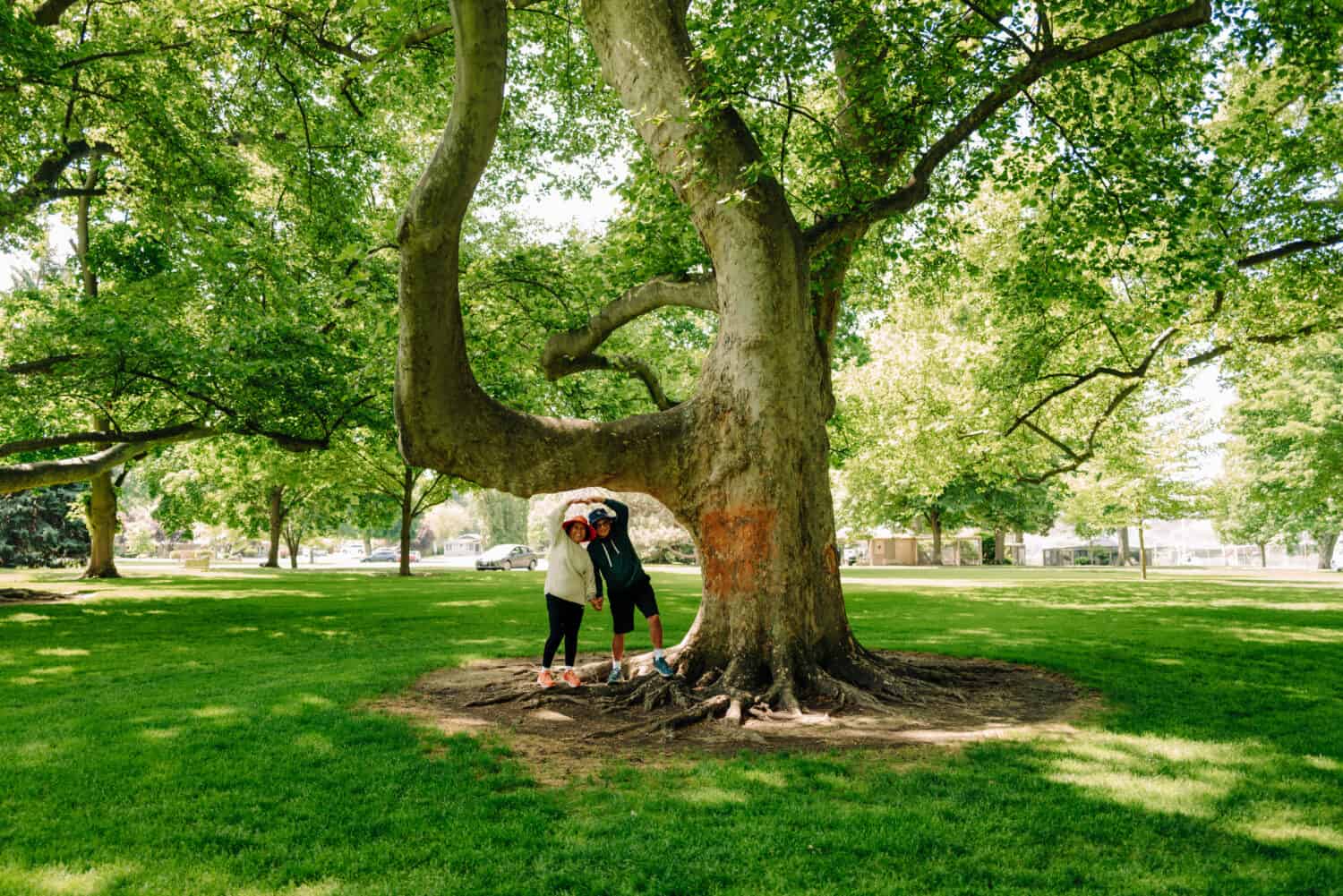 Berty's parents at Pioneer Park in Walla Walla