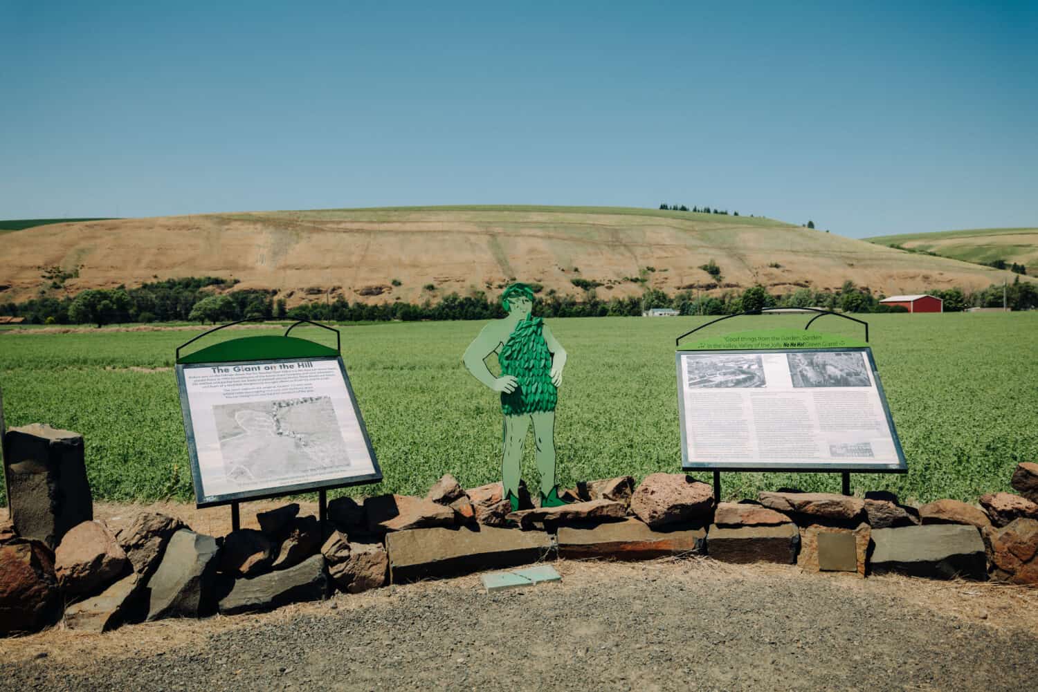 Jolly Green Giant on the Hill - Palouse Scenic Highway Stops in Washington