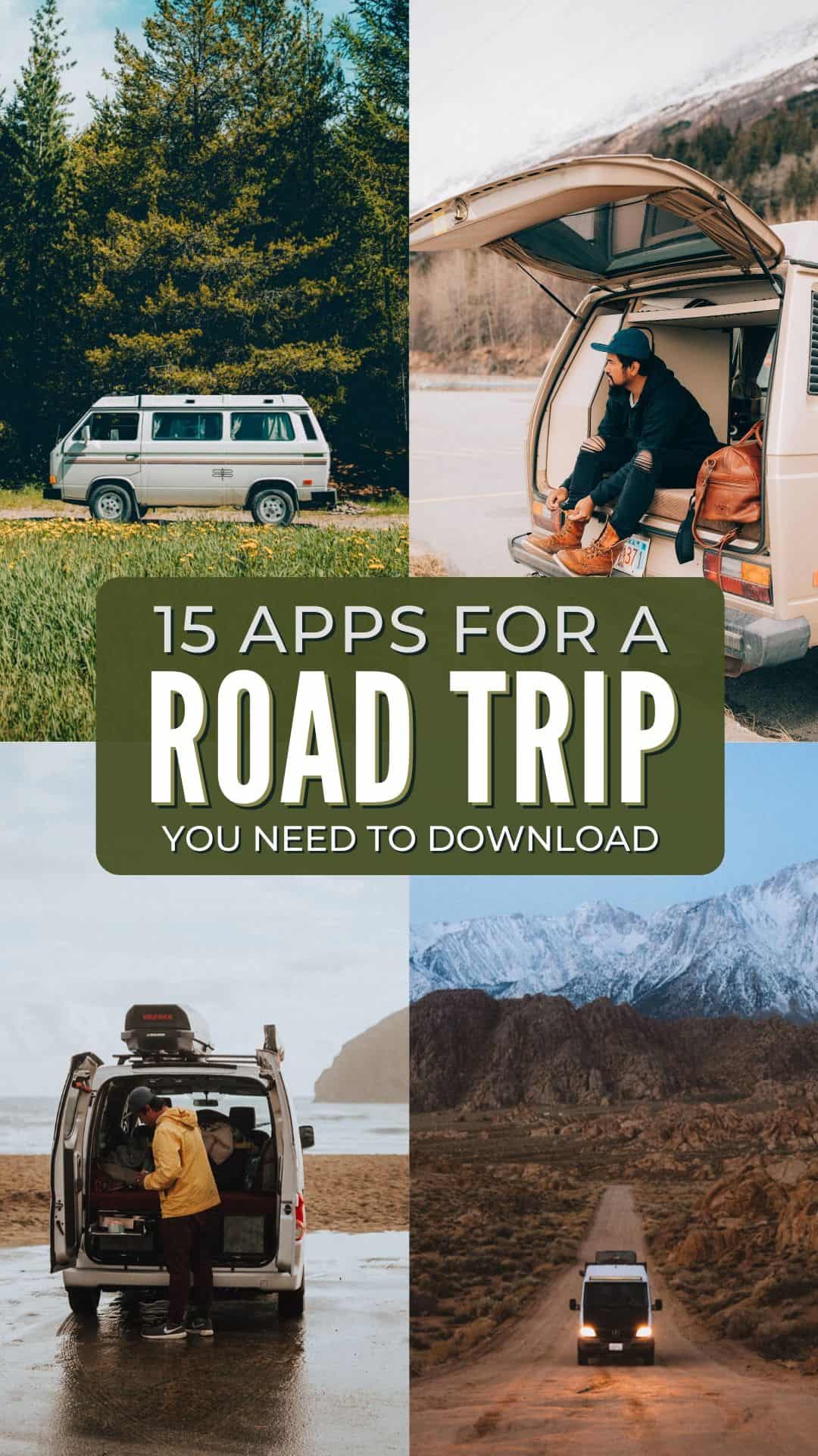 Searching for useful road trip planners to make your next trip a breeze? We're sharing our 15 favorite road trip apps and tools, that help us find everything from the cheapest gas prices to free campsites! Save this post for your next epic summer road trip adventure! #roadtrip #summer #camping #campsite #roadtripplanner #adventure #USA #travel #photography