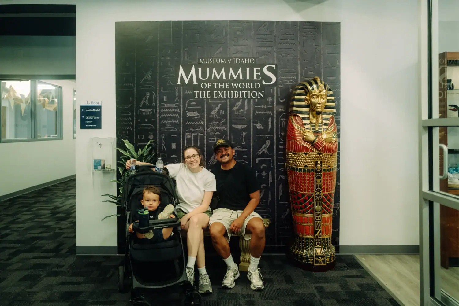 Berty Mandagie and Emily Mandagie exploring Idaho Falls with a toddler - Museum of Idaho 2025